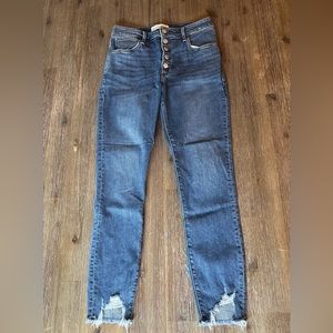 Abercrombie & Fitch high rise super skinny ankle jeans